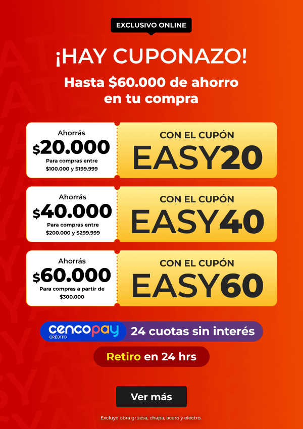 ¡Hay cuponazo! Hasta $60.000 de ahorro en tu compra